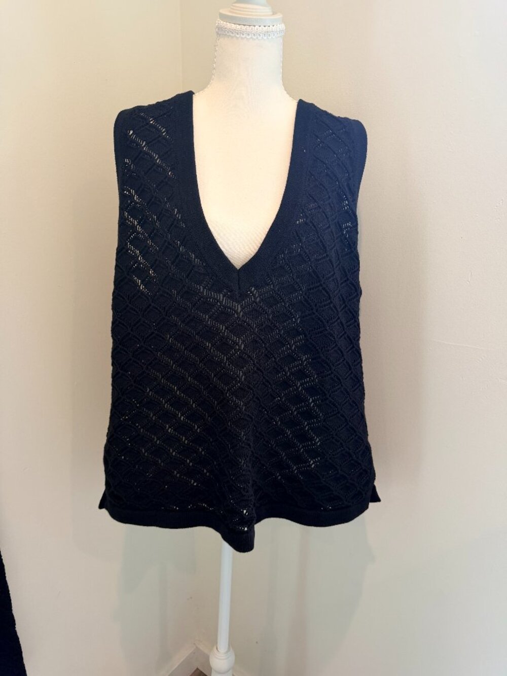 SABO Chic Mesh Polo Resort Top Size M/NWT